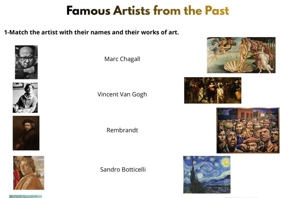 Famous artists from the past