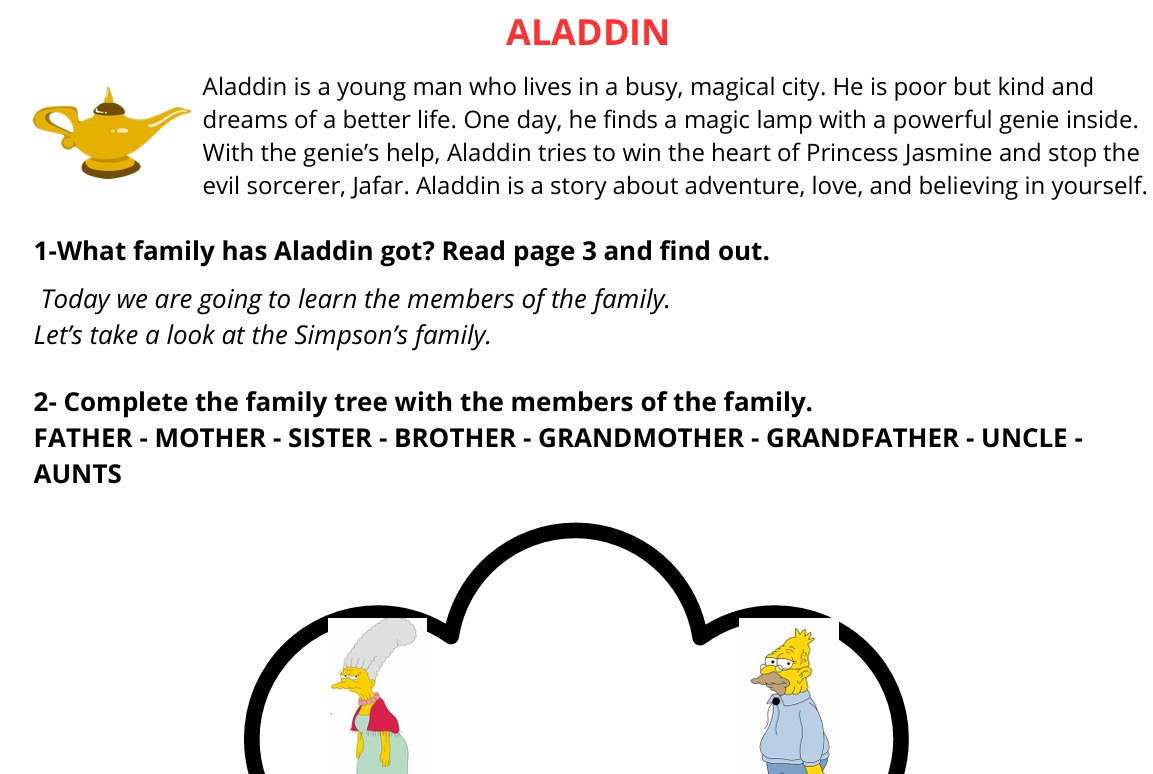 Aladdin: family + looks