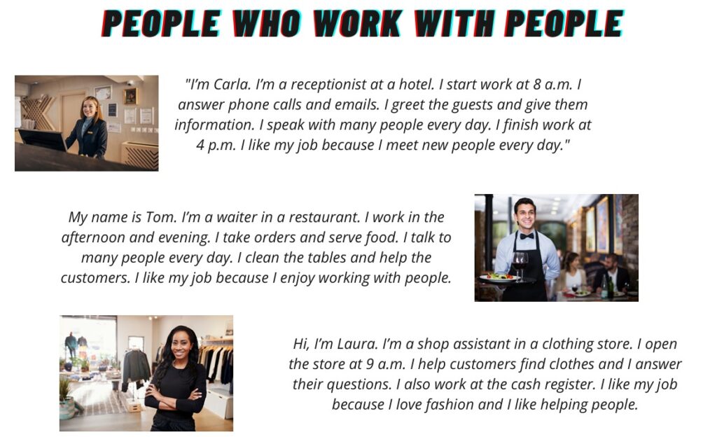 People who work with people