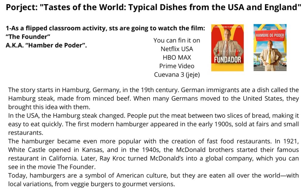 Tastes of the World: Typical Dishes from the USA and England