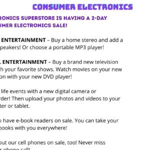 Consumer electronics