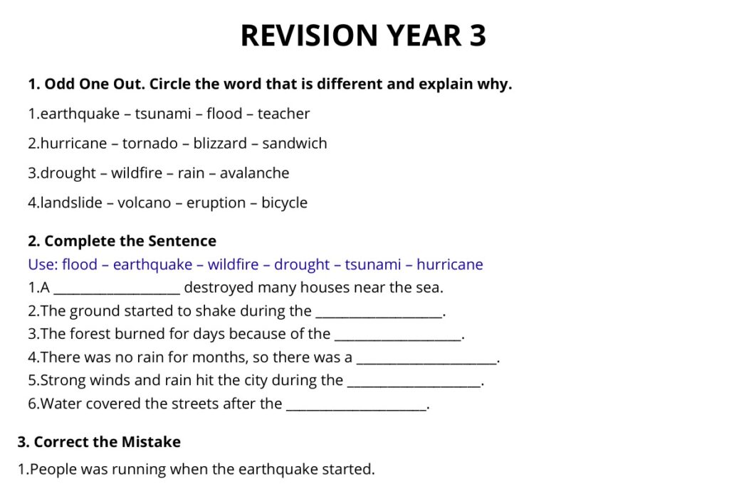 Revision year 3