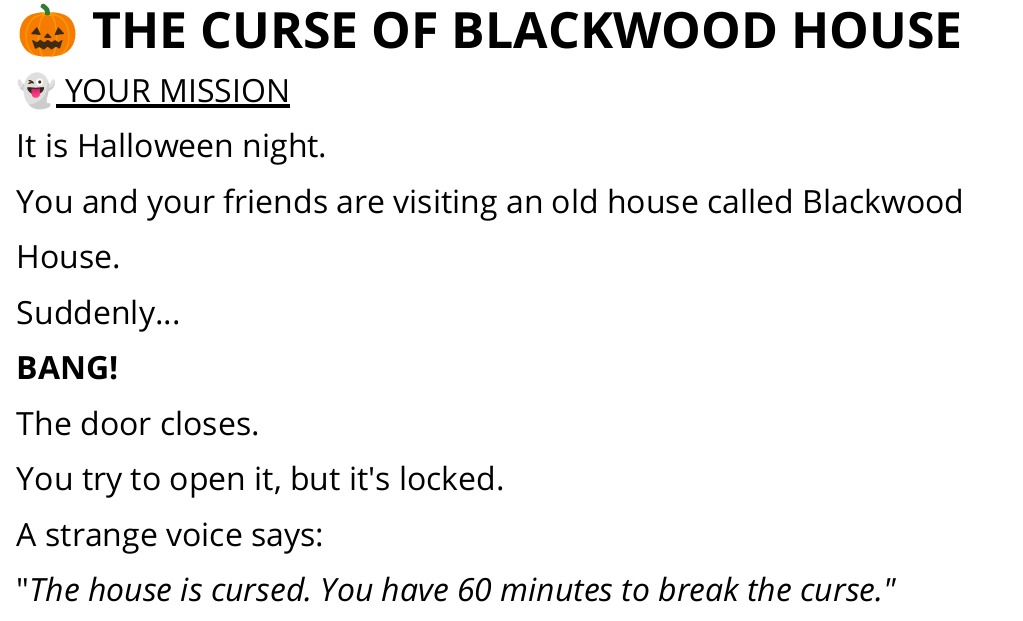 Halloween Escape Room
