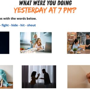 What were you doing yesterday at 7 pm?